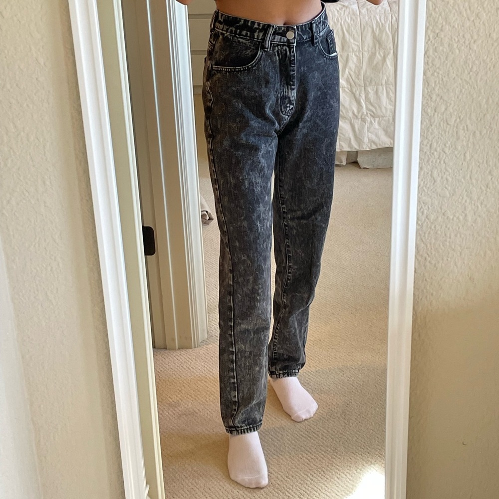 Black Straight Jeans